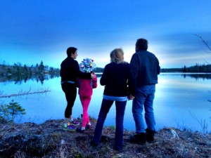 The Barnes Family At The Off Grid Cabin