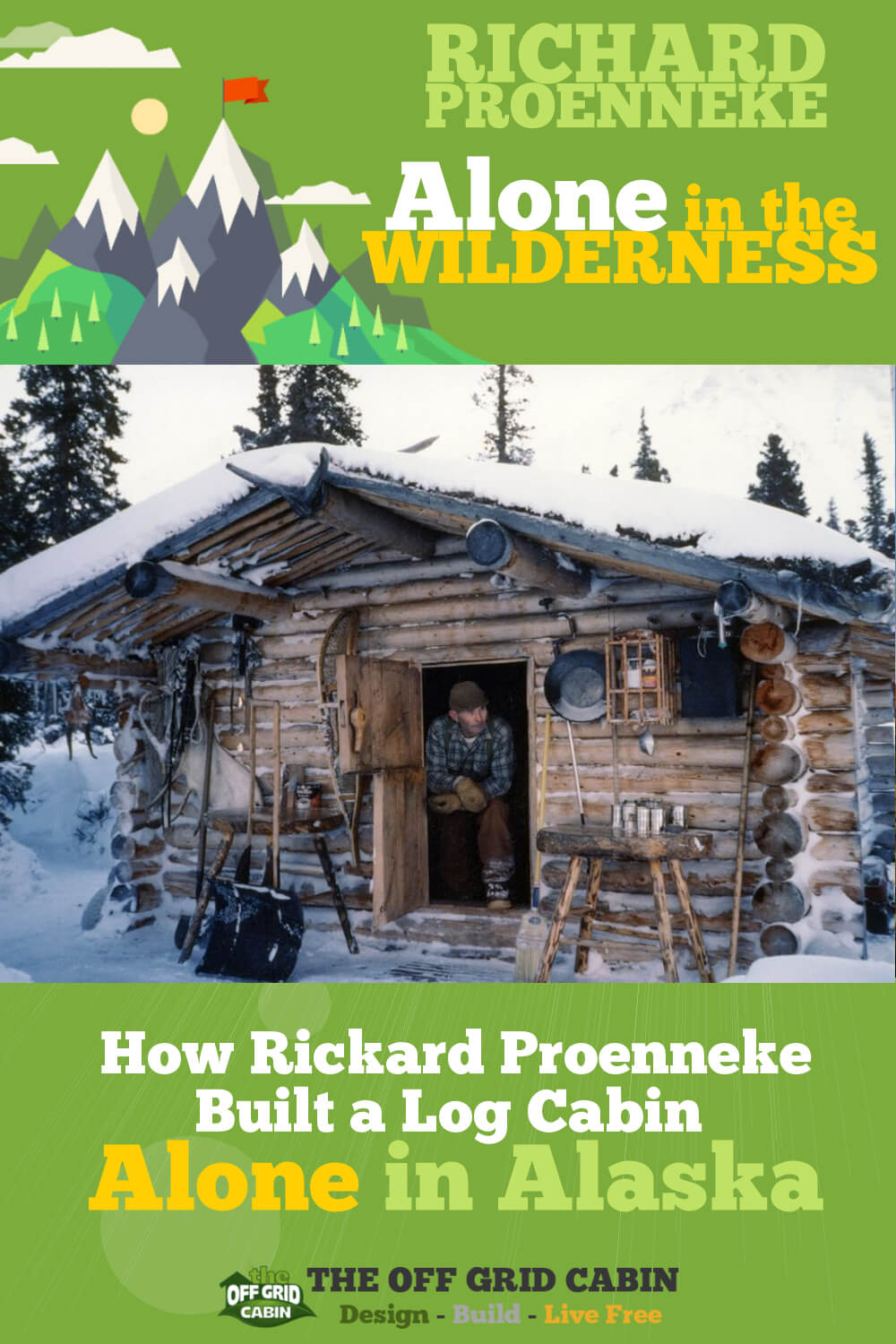 Richard Dick Proenneke One Man's Wilderness Pin