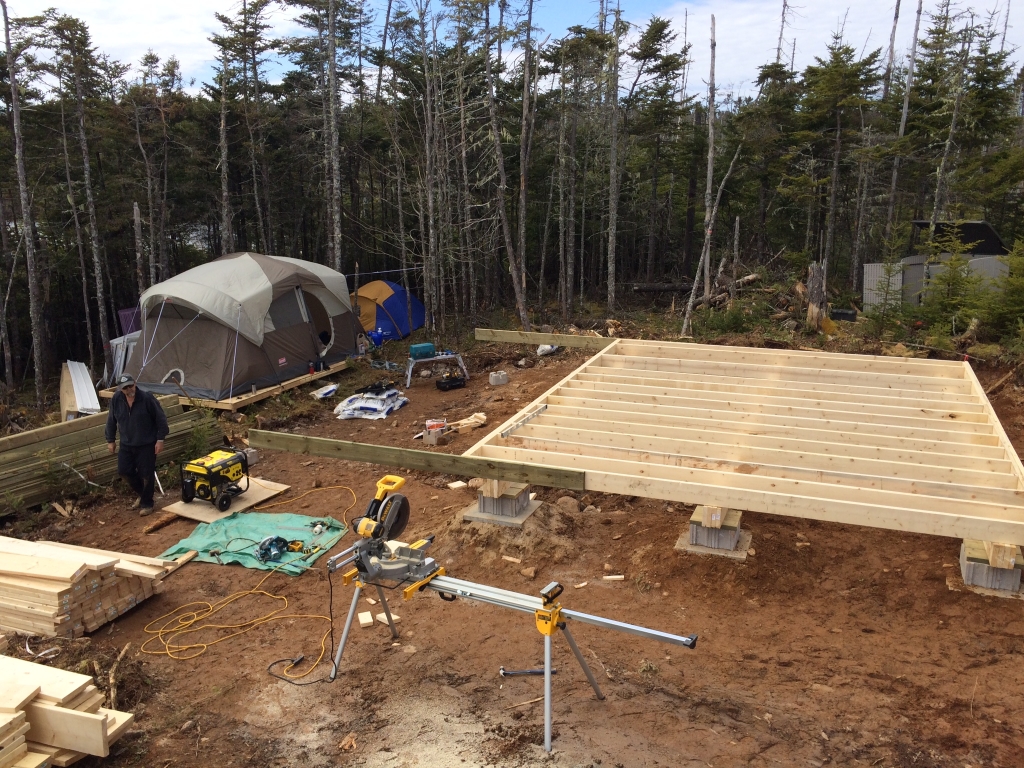 Finished the cabin floor joist