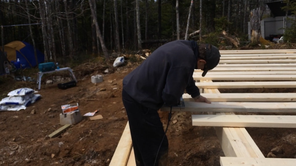 Getting the Floor joists all cut