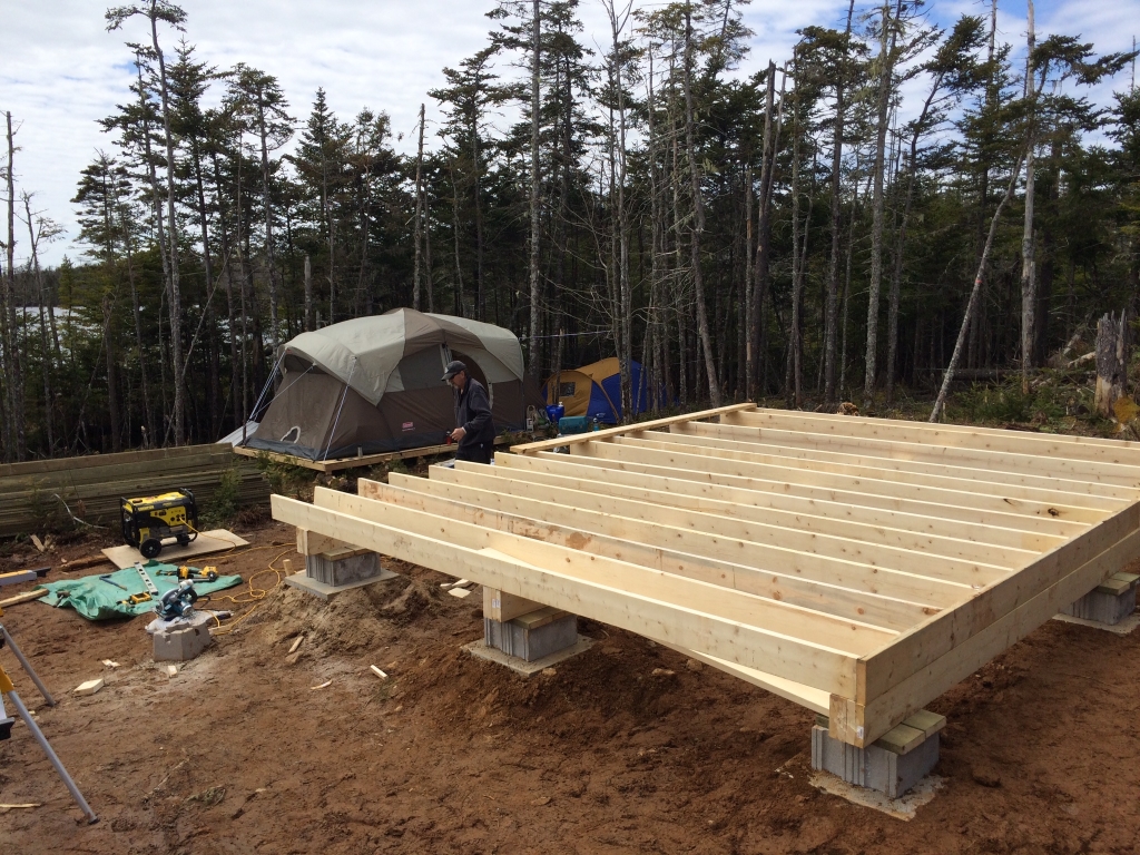 Joist framing almost complete