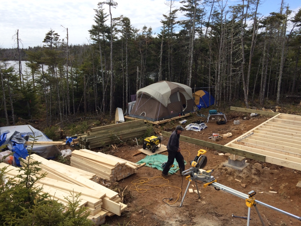 Joist off grid cabin complete