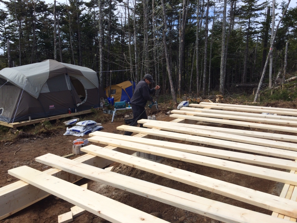 Laying out the floor joist