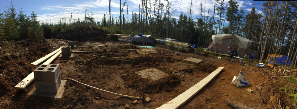 Off Grid Cabin Footers