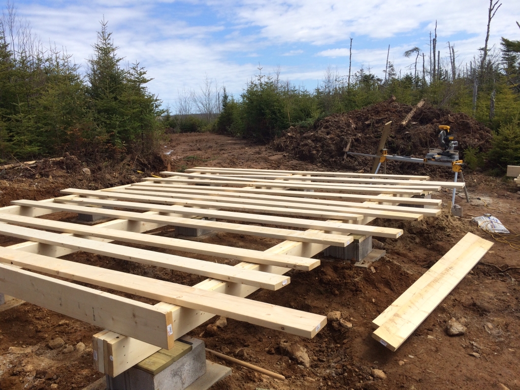 Starting the floor joist