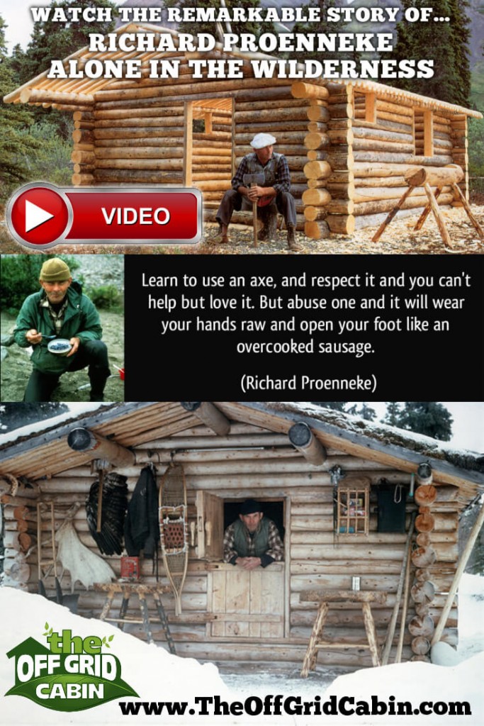 Alone in the Wilderness Documentary at The Off grid Cabin