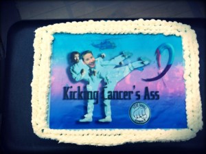 Kicking Cancers Ass Cake