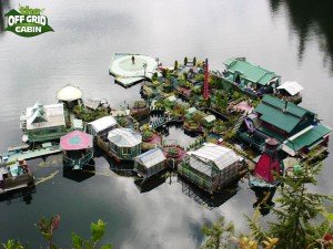 Off Grid Floating Homemade Island