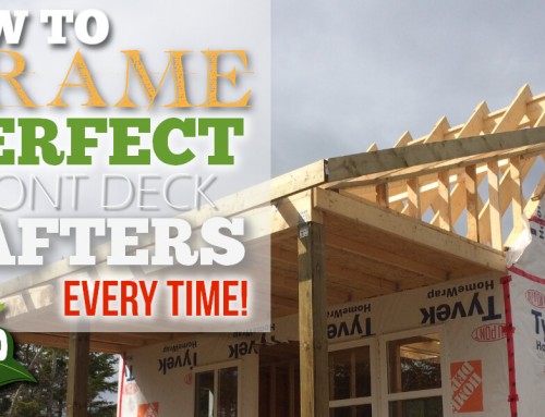 Installing The Front Deck Rafters