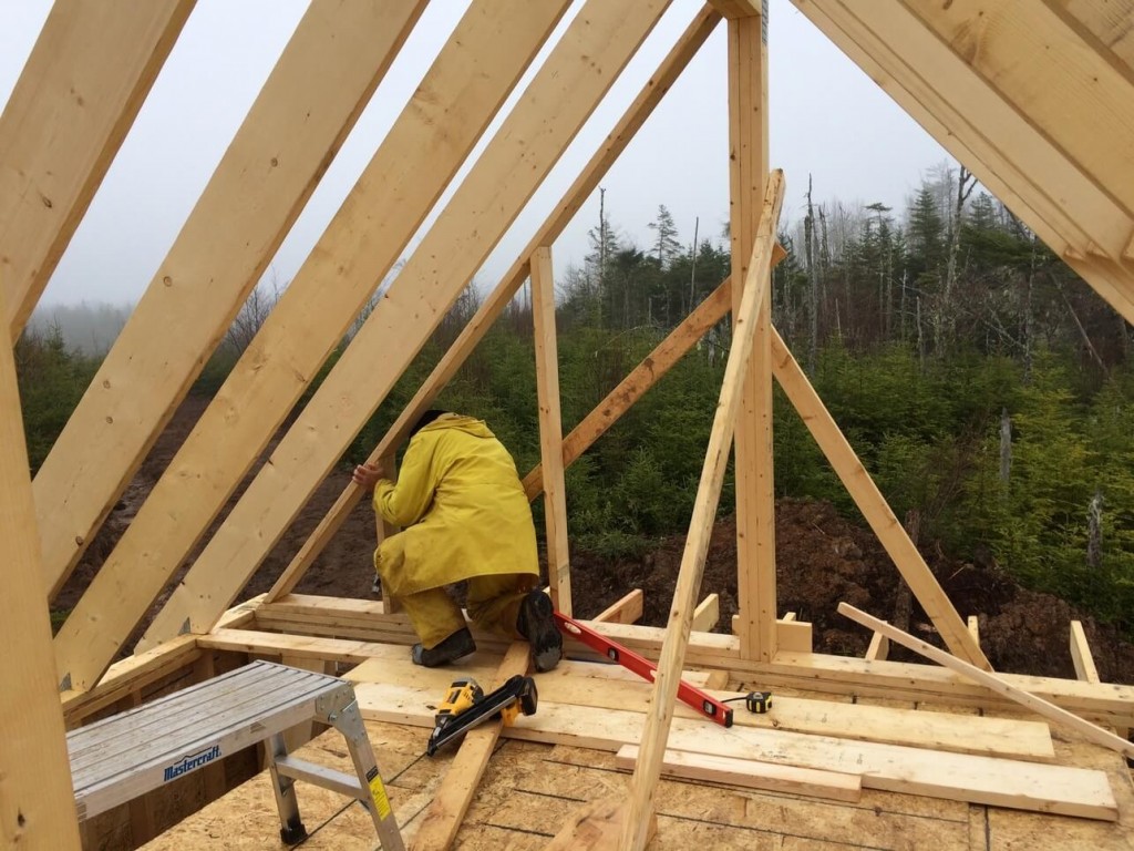 Installing-the-gable-end-wall-studs