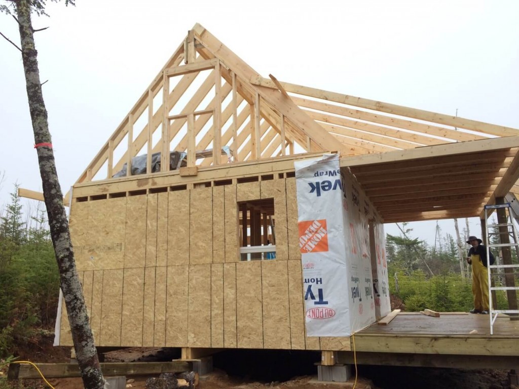 The-Off-Grid-Cabin-Gable-End-Framing-West-Side