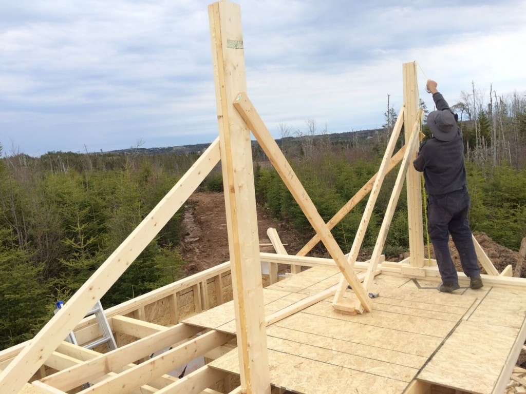 The-Off-Grid-Cabin-Roof-Ridge-Beam-Post-1