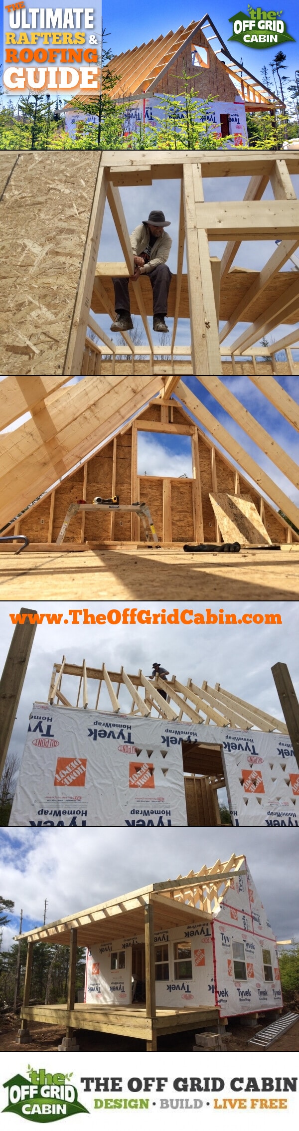The Ultimate Roof and Rafter Guide For Cabins & Tiny Homes Pinterest Image