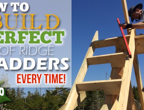 How To Build The Perfect Roof Rake Ladder For A Cabin Or Tiny House