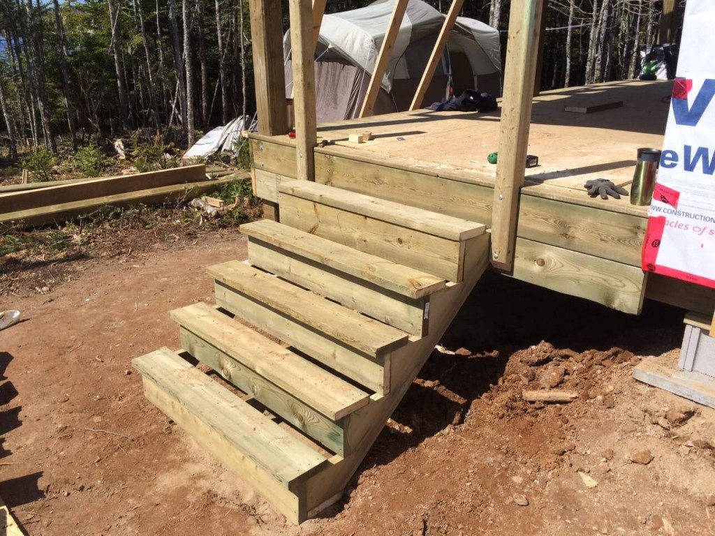 The-Off-Grid-Cabin-Deck-Stairs