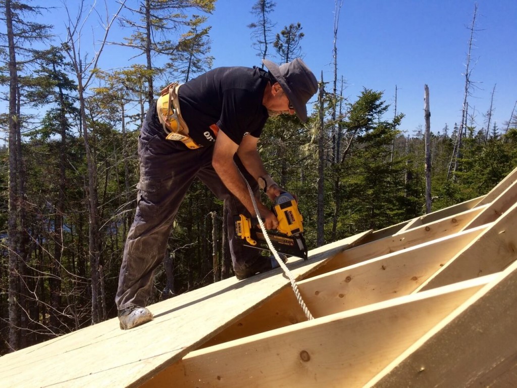 The-Off-Grid-Cabin-Roof-OSB-Sheathing-nailing-over-deck