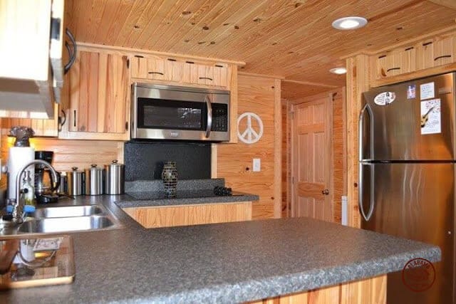 The Interior of the Alabama Tiny House Kitchen 1