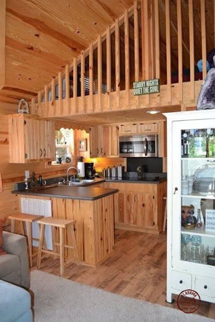 The Interior of the Alabama Tiny House Kitchen 2