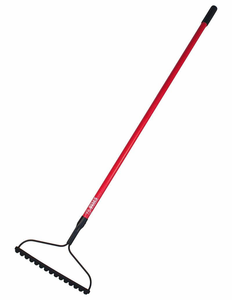 Bully Tools 16-Inch Bow Rake 66-Inch Fiberglass Handle