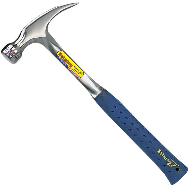 Estwing Hammer - 16 oz Straight Rip Claw with Smooth Face and Shock Reduction Grip
