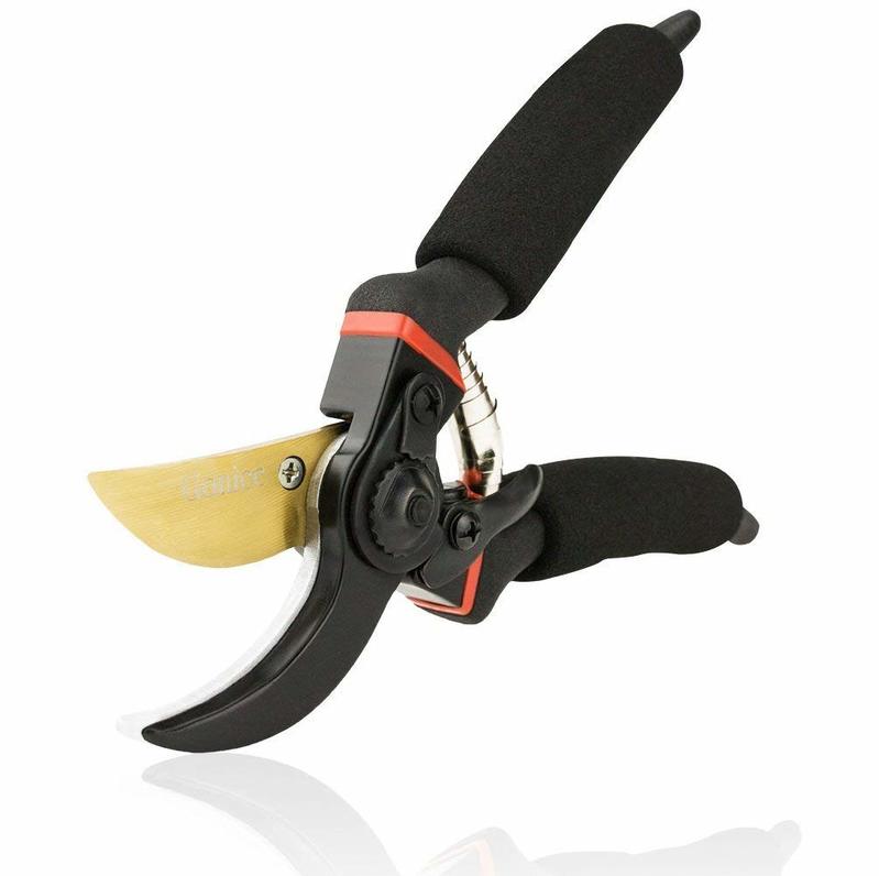Gonicc 8 Inch Professional Premium Titanium Bypass Pruning Shears Hand Pruners, Garden Clippers
