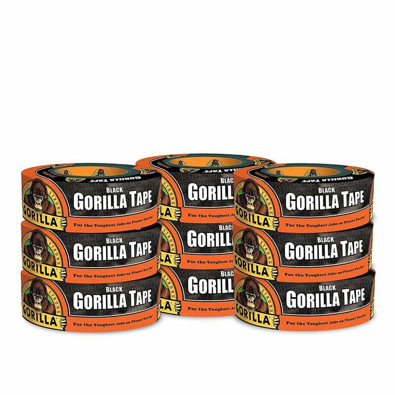 Gorilla Tape, Black Duct Tape, 1.88
