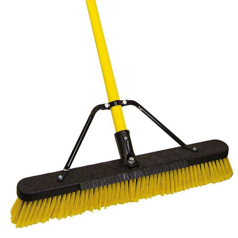 Jobsite 24 Inch Multi Surface Fiberglass Push Broom