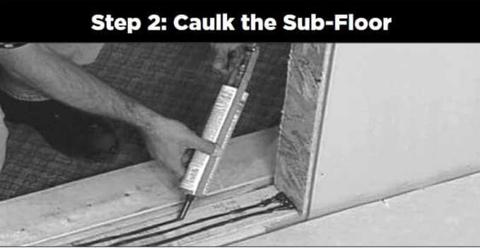 2 Door_Installation_Caulk_the_sub-floor