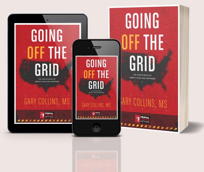 Going Off The Grid by Gary Collins Book Recommended Read from the off grid cabin