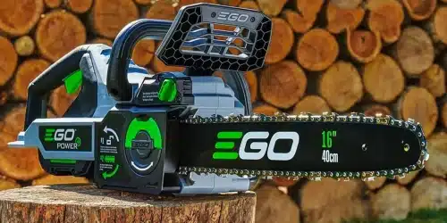 EGO’s 56V 16-in. cordless electric chainsaw