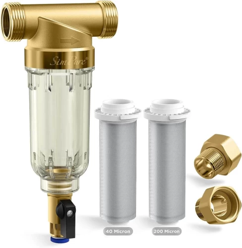 Inline water filters for water filtration