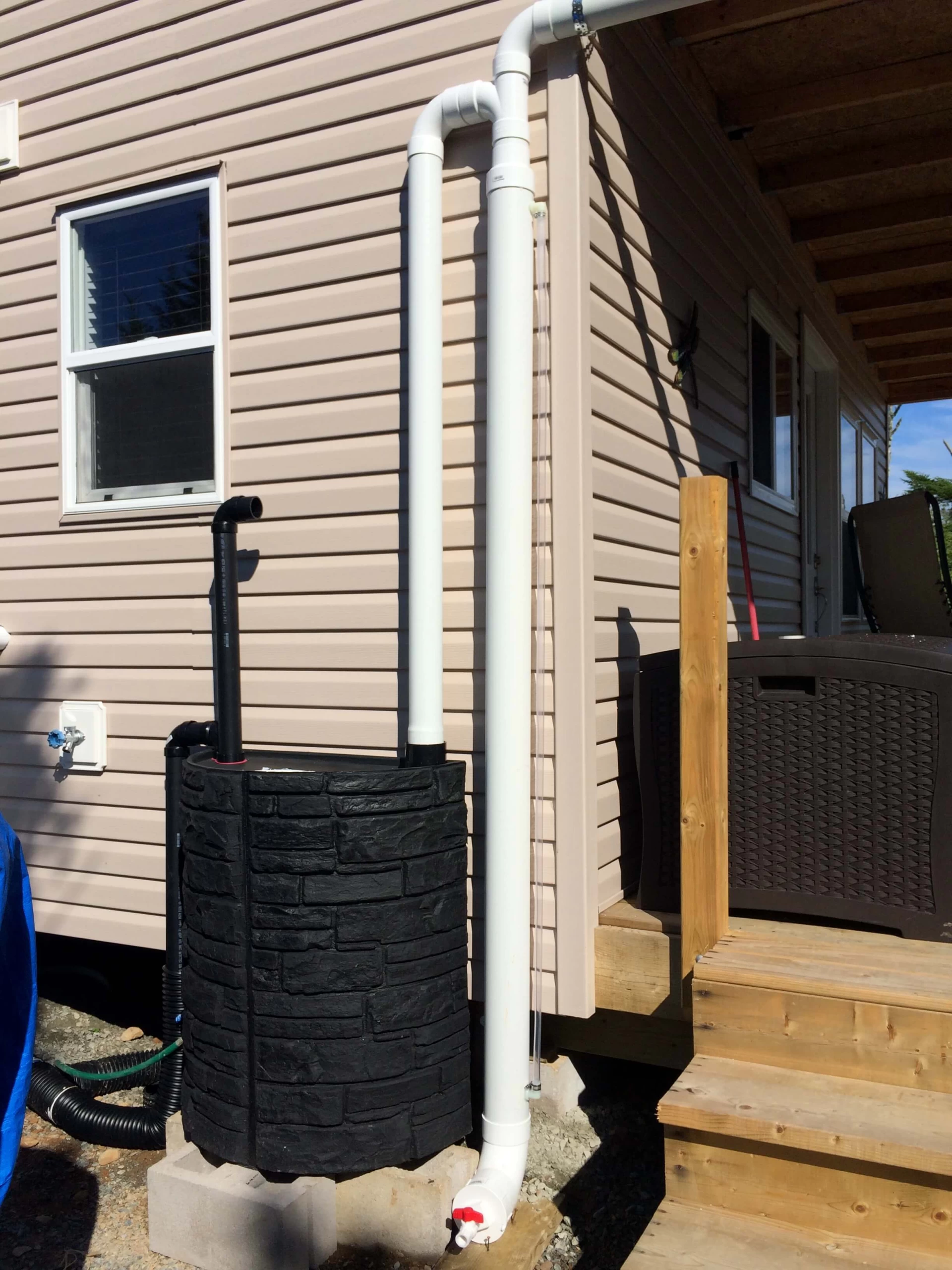 The Off Grid Cabin Rain Water Harvest First Flush 5