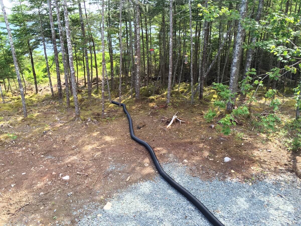 The Off Grid Cabin Rain Water Harvest First Flush Drainage 1