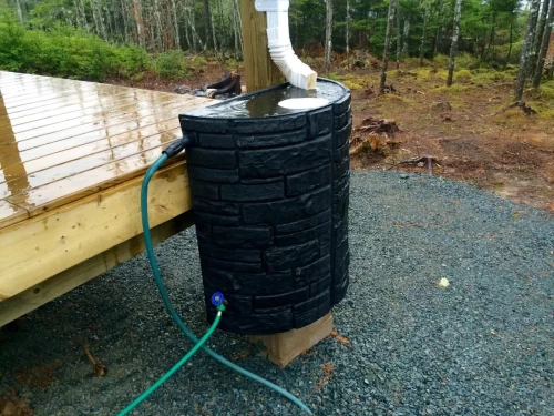 The Off Grid Cabin Rain Water Harvest First Flush Test Install