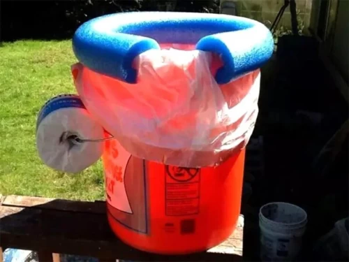 DIY Honey Bucket Camping