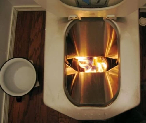 The Carefree Incinerating Toilet
