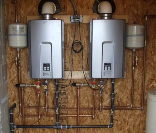 double-rinnai-tankless-water-heaters