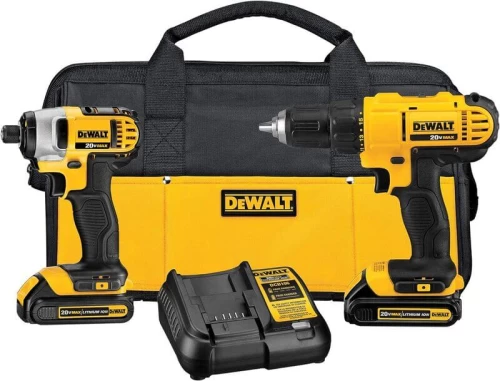 DEWALT 20V MAX Cordless Drill and Impact Driver, Power Tool Combo Kit with 2 Batteries and Charger