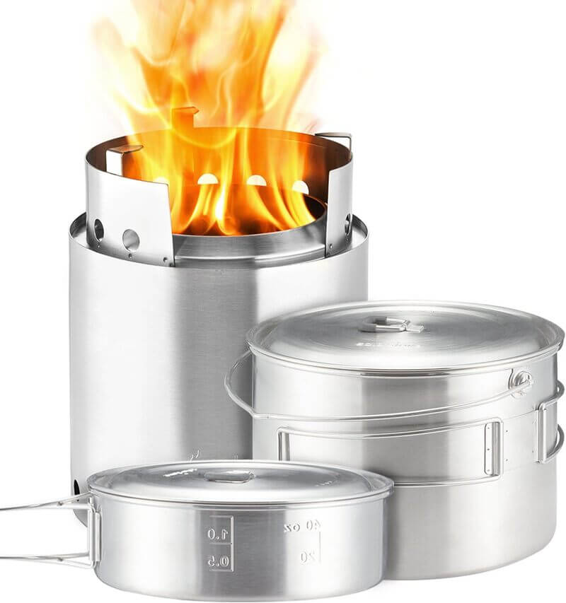 Solo Stove Campfire 2 Pot Set Combo