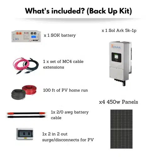 48v SolArk 5K-Solar Kit Back Up Kit