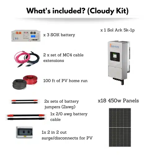 48v SolArk 5K-Solar Kit Cloudy Kit