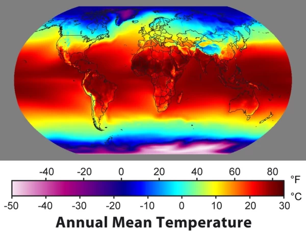 Annual Temperatures Around The Globe