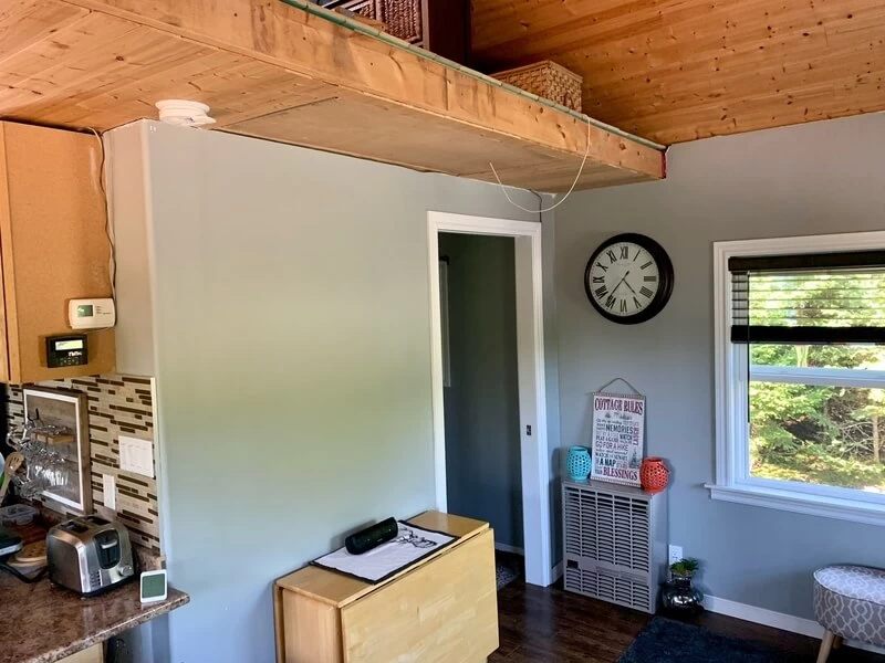 Off Grid Heating Empire Heater at The Off Grid Cabin