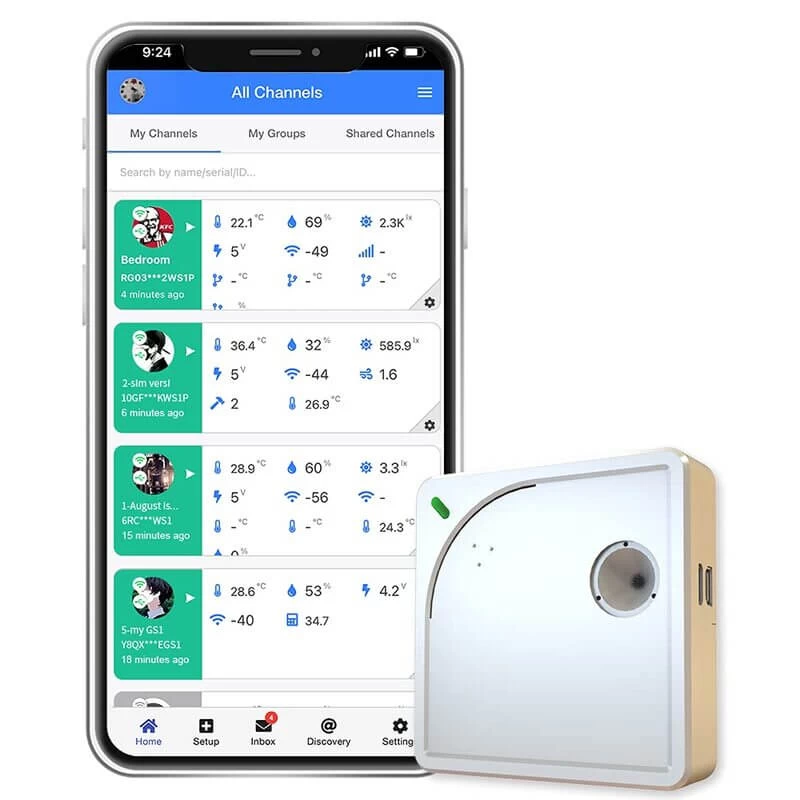 UbiBot WS1 WiFi Temperature Humidity Illumination Sensor,