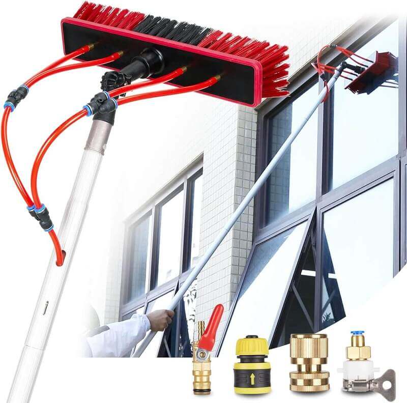 16.5 FT Water Fed Pole Kit Solar Panel Cleaning Kit