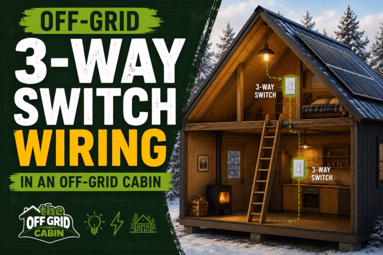 Image of a forest cabin with the title How to wire a 3-way switch
